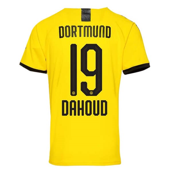 Thailande Maillot Football Borussia Dortmund NO.19 Dahoud Domicile 2019-20 Jaune